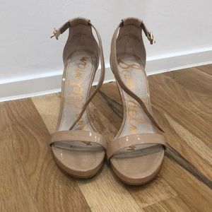 Sam Edelman nude sandal heels